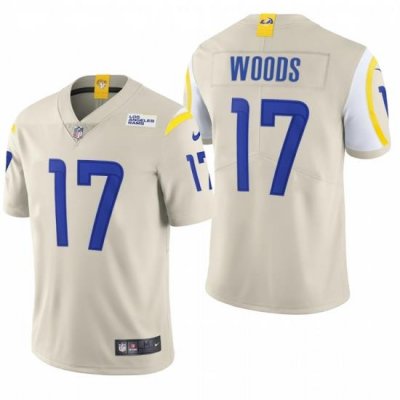 Los Angeles Rams 17 Robert Woods Men Nike Bone 2020 Vapor Untouchable Limited NFL Jersey