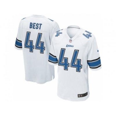 Nike Detroit Lions 44 Jahvid Best White Game NFL Jersey