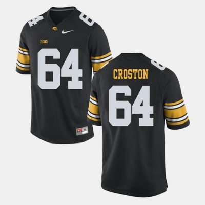 Cole Croston Black Iowa Hawkeyes Alumni Football Game Jersey