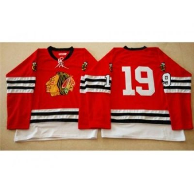 Chicago Blackhawks #19 Jonathan Toews Red Mitchell And Ness 1960-61 Stitched NHL Jersey