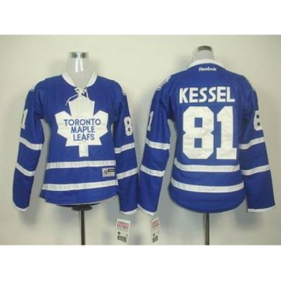 Women Toronto Maple Leafs #81 Phil Kessel BLUE Jersey