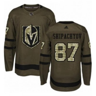 Youth Adidas Vegas Golden Knights 87 Vadim Shipachyov Authentic Green Salute to Service NHL Jersey