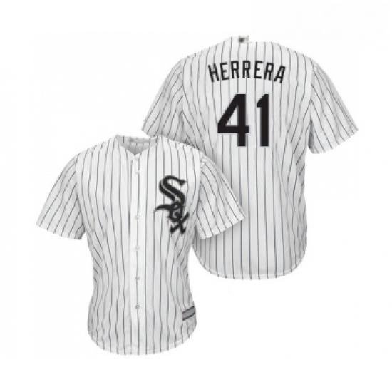 Youth Chicago White Sox 41 Kelvin Herrera Replica White Home Cool Base Baseball Jersey