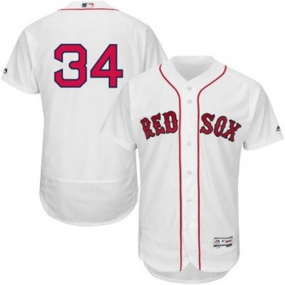 Mens Majestic Boston Red Sox 34 David Ortiz White Home Flex Base Authentic Collection MLB Jersey