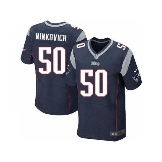 Nike NeW England Patriots 50 Rob Ninkovich Blue Elite NFL Jersey