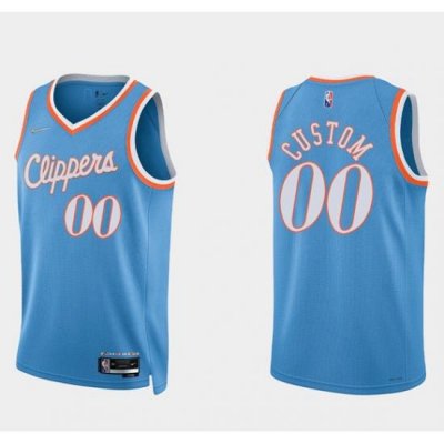 Men Women Youth Toddler Los Angeles Clippers Active Player Custom 2021 22 Blue 75th Anniversary City Edition Stitched Basketball Jersey