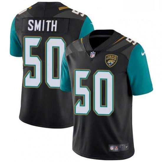 Men Nike Jacksonville Jaguars 50 Telvin Smith Black Alternate Vapor Untouchable Limited Player NFL Jersey