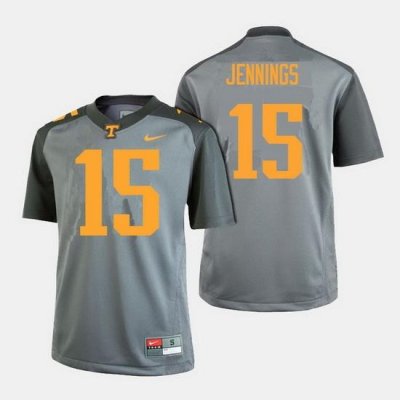 Men Tennessee Volunteers Jauan Jennings College Football Gray Jersey