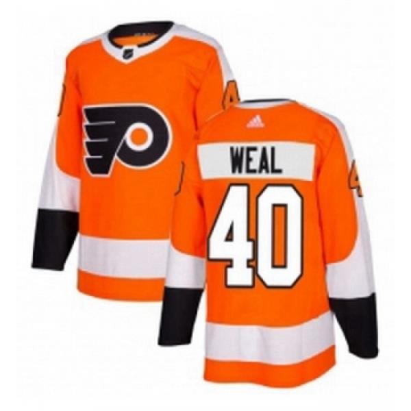 Youth Adidas Philadelphia Flyers 40 Jordan Weal Premier Orange Home NHL Jersey