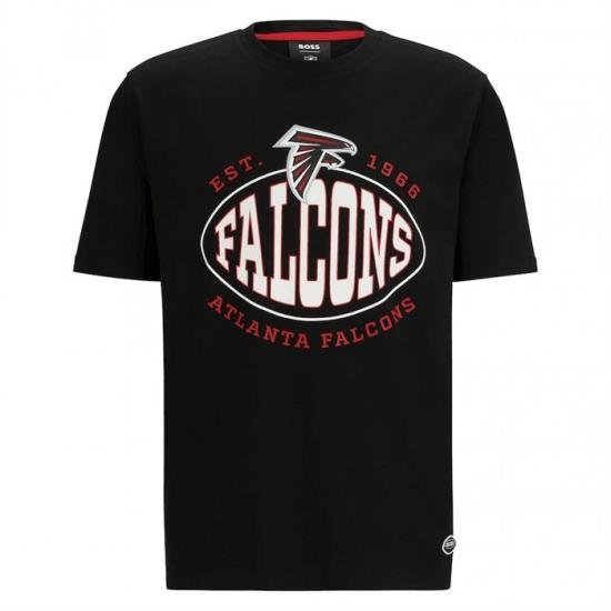 Men Atlanta Falcons Black BOSS X Trap T Shirt