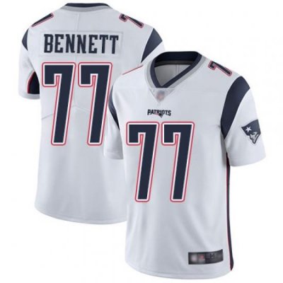 New England Patriots 77 Michael Bennett White Vapor Untouchable Limited Jersey