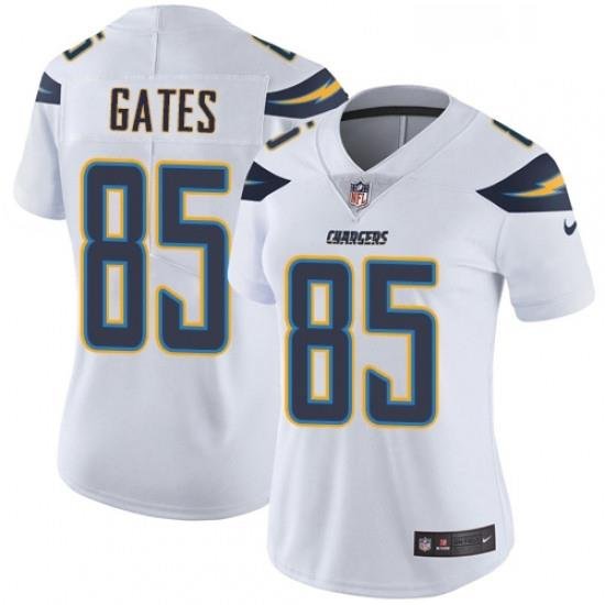 Womens Nike Los Angeles Chargers 85 Antonio Gates Elite White NFL Jersey