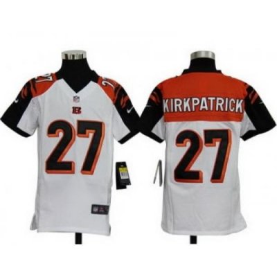 Youth Nike Cincinnati Bengals 27 Dre Kirkpatrick White Game Jerseys