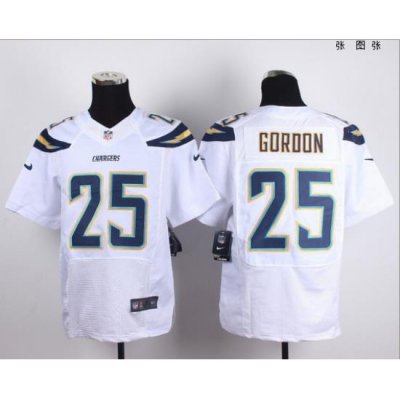 San Diego Chargers #25 Gordon Whtie elite jersey