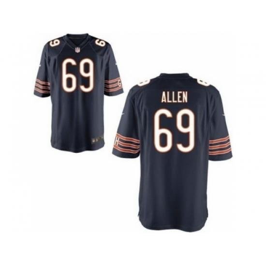 Nike Chicago Bears 69 Jared Allen Blue Game NFL Jersey