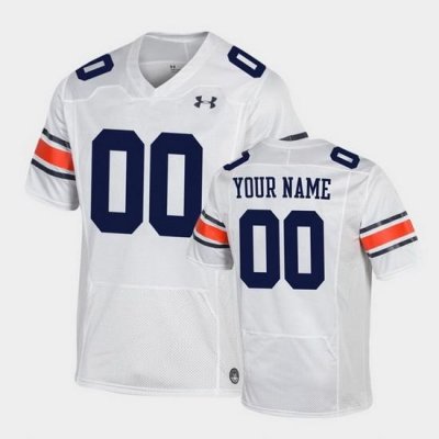 Auburn Tigers Custom White Replica Football Jersey