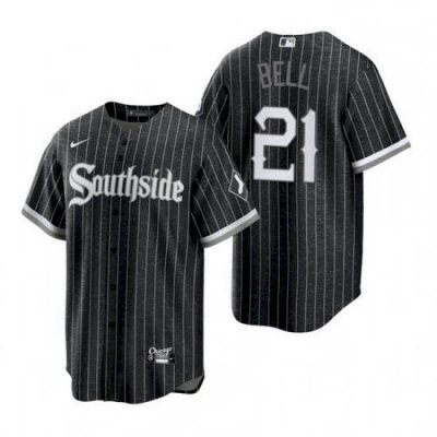 Youth Chicago White Sox Southside George Bell Black Replica Jersey