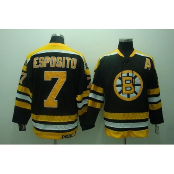 Chicago Blackhawks 7 phil esposito black Jerseys CCM