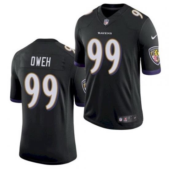 Men Baltimore Ravens 99 Odafe Oweh Black 2021 Limited Football Jersey