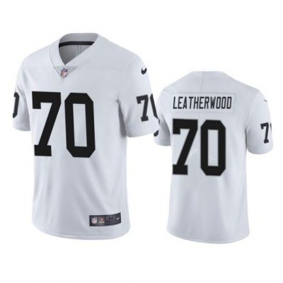 Men Las Vegas Raiders 70 Alex Leatherwood White Vapor Limited 2021 NFL Draft Jersey