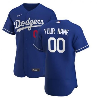 Men Women Youth Toddler All Size Los Angeles Dodgers Blue Flex Base Custom Jersey