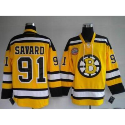 NEW Boston Bruins #91 Marc Savard 2010 Winter Classic Premier Jersey