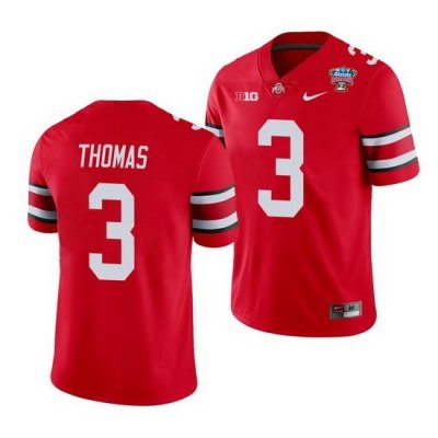 Ohio State Buckeyes Michael Thomas Scarlet 2021 Sugar Bowl College Football Jersey