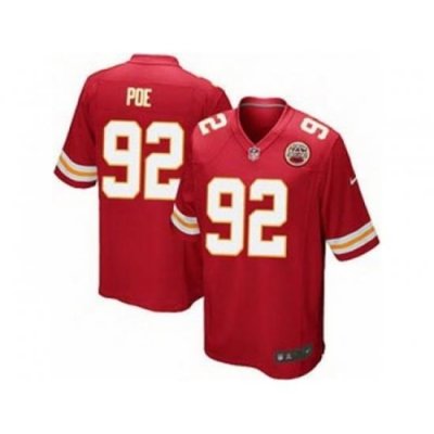 Nike Kansas City Chiefs 92 Dontari Poe Red Game NFL Jersey