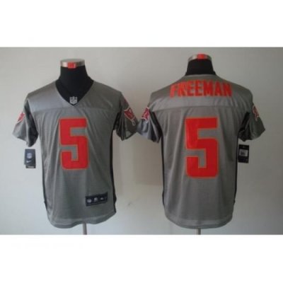 Nike Tampa Bay Buccaneers 5 Josh Freeman Grey Elite Shadow NFL Jersey