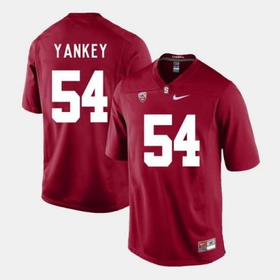 Men Stanford Cardinal David Yankey College Football Cardinal Jersey