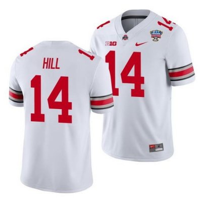 Ohio State Buckeyes K.J. Hill White 2021 Sugar Bowl College Football Jersey