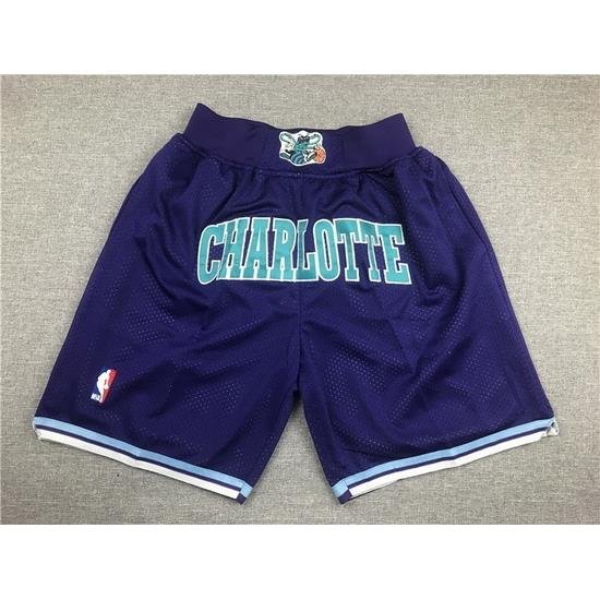 Charlotte Hornets Basketball Shorts 003