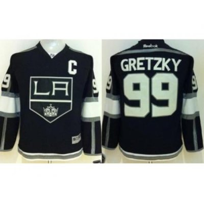 Youth Los Angeles Kings 99 Wayne Gretzky Black Home Stitched NHL Jersey