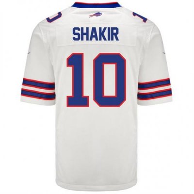 Men  Buffalo Bills 10 Khalil Shakir White Limited Jersey