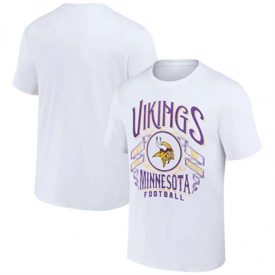 Men Minnesota Vikings White X Darius Rucker Collection Vintage Football T Shirt