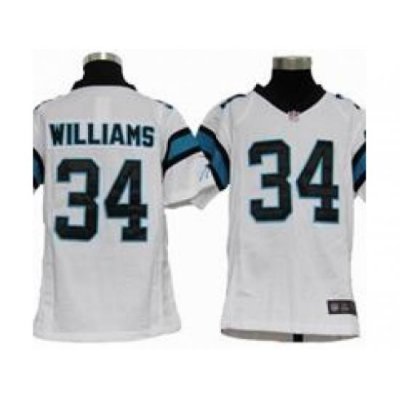 Youth Nike Carolina Panthers #34 DeAngelo Williams White Jerseys