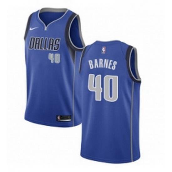 Womens Nike Dallas Mavericks 40 Harrison Barnes Swingman Royal Blue Road NBA Jersey Icon Edition