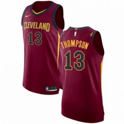 Mens Nike Cleveland Cavaliers 13 Tristan Thompson Authentic Maroon Road NBA Jersey Icon Edition