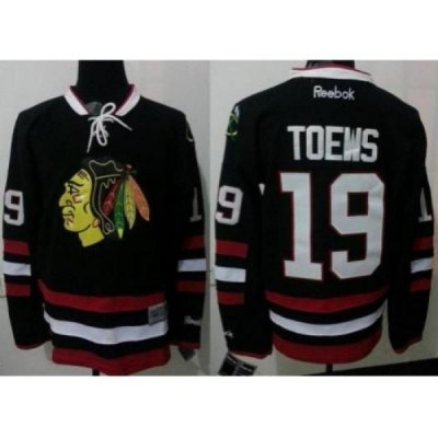 Chicago Blackhawks 19 Jonathan Toews Black NHL Jerseys 2014 New Style