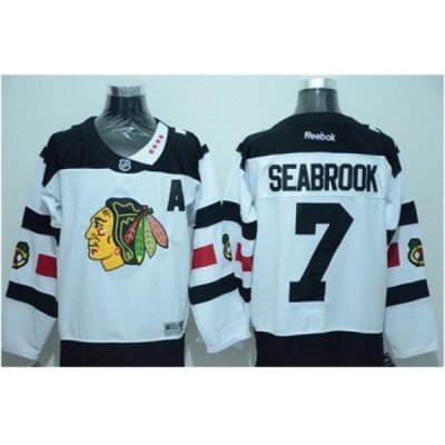 Blackhawks #7 Brent Seabrook White 2016 Stadium Series Stitched NHL Jersey