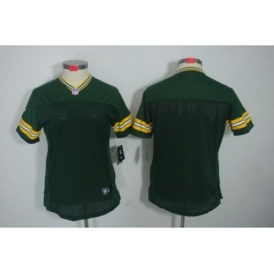 Women Green Bay Packers Blank Green Color[NIKE LIMITED Jersey]