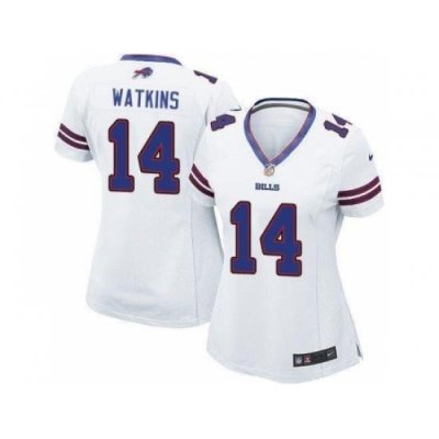 Women Nike Buffalo Bills #14 Sammy Watkins White NFL Jerseys