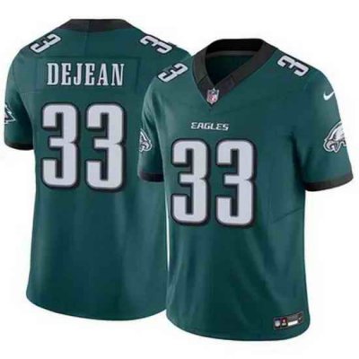 Men Philadelphia Eagles Cooper DeJean #33 Green F U S E Stitched NFL Jersey