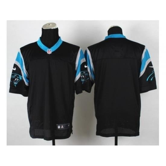 Nike Carolina Panthers Blank Black Elite NFL Jersey