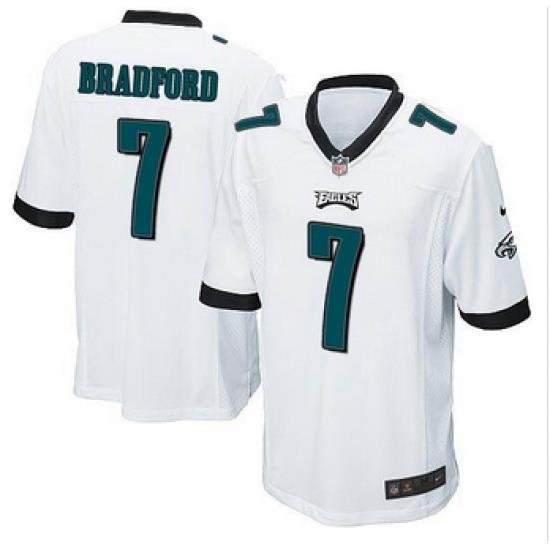 Youth NEW Eagles #7 Sam Bradford White Stitched NFL New Elite Jersey