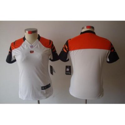 Women Nike NFL Cincinnati Bengals Blank White Limited Jerseys