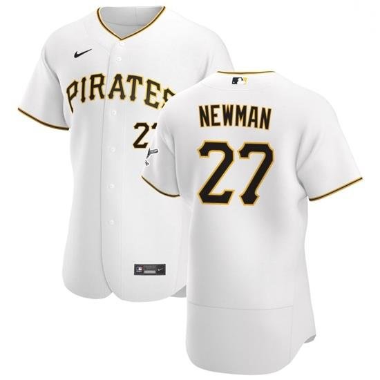 Pittsburgh Pirates 27 Kevin NeWman Men Nike White Home 2020 Authentic Player MLB Jersey