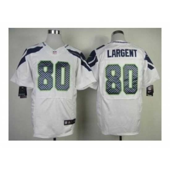 Nike Seattle Seahawks 80 Steve Largent white Elite NFL Jersey