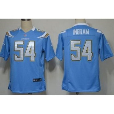 Nike San Diego Chargers 54 Melvin Ingram Light Blue Game NFL Jersey