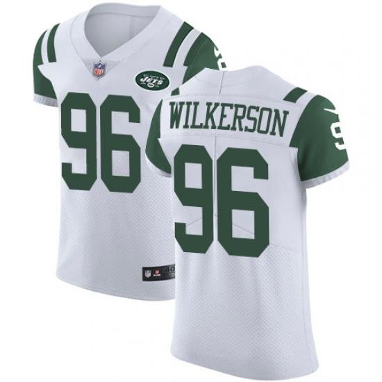 Nike Jets #96 Muhammad Wilkerson White Mens Stitched NFL Vapor Untouchable Elite Jersey